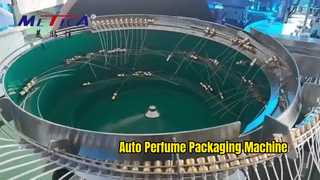 Auto monoblock perfume filling crimping machine