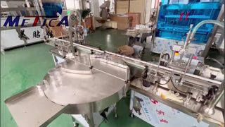 Auto cosmetics scrub cream filling capping labeling machine