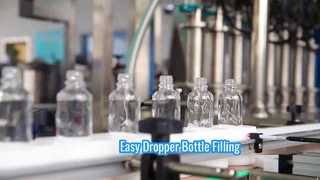 Automatic glass dropper bottle filling line