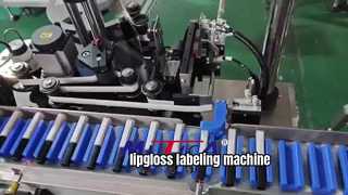 Bottle bottom Labeling Machine for lipgloss