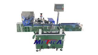 Automatic lipstick top and bottom labeling machine