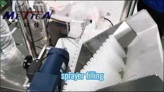Sprayer filling capping labeling machine