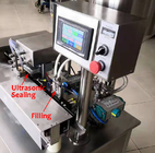 Manual Ultrasonic Small Soft Tube Filling And Sealing Machine For Row Of Soft Tube