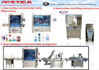 500ml Hand Sanitizer Bottle Filling Machine 50Hz 60Hz PLC Control