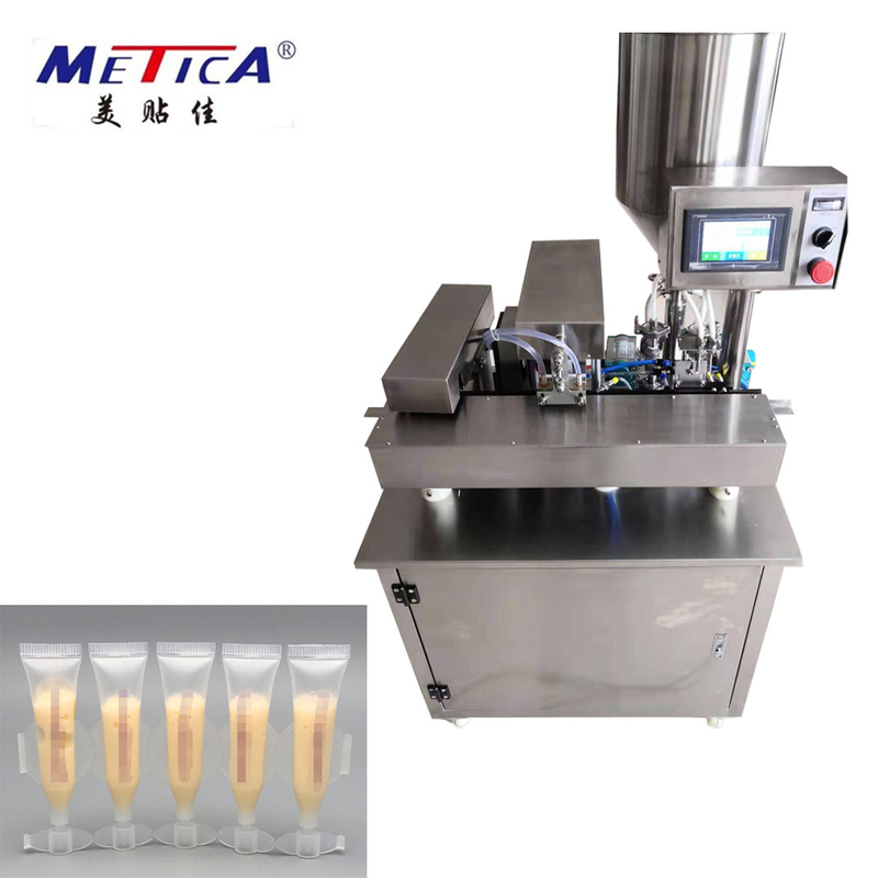 Semi Automatic Ultrasonic Soft Tube Filling And Sealing Machine For Row Of Soft Tube