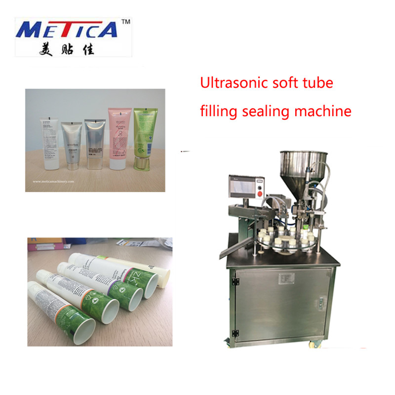 1500bph Soft Tube Semi Automatic Filling Sealing Machine With 30L