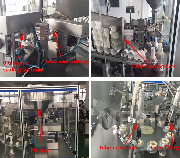 10-50mm Tube Filling Machine With 5-50ml Filling Range And 50-250mm Tube Length