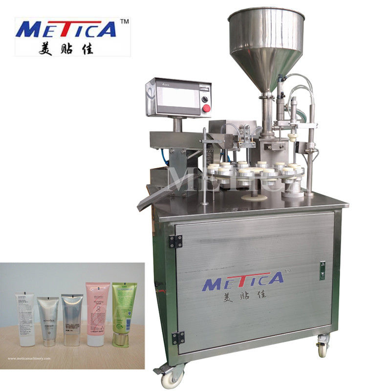 Semi Automatic Soft Tube Filling And Sealing Machine For Chemical And Food Industries