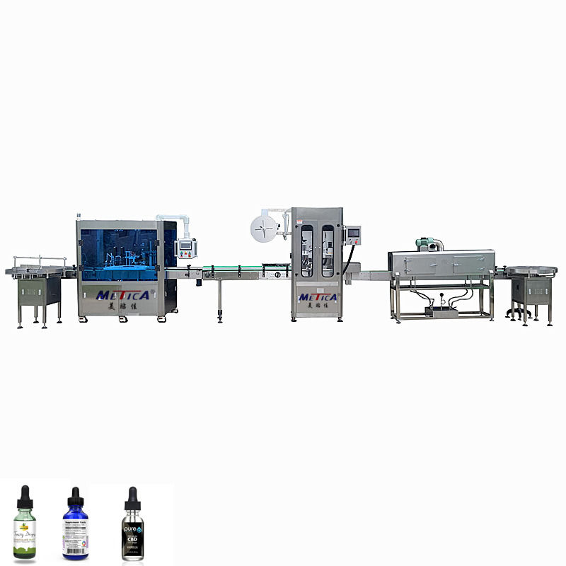 Automatic Bottle Filling Machine with 1500-3000bph Speed Servo + Piston Filling and Multi-Cap Compatibility