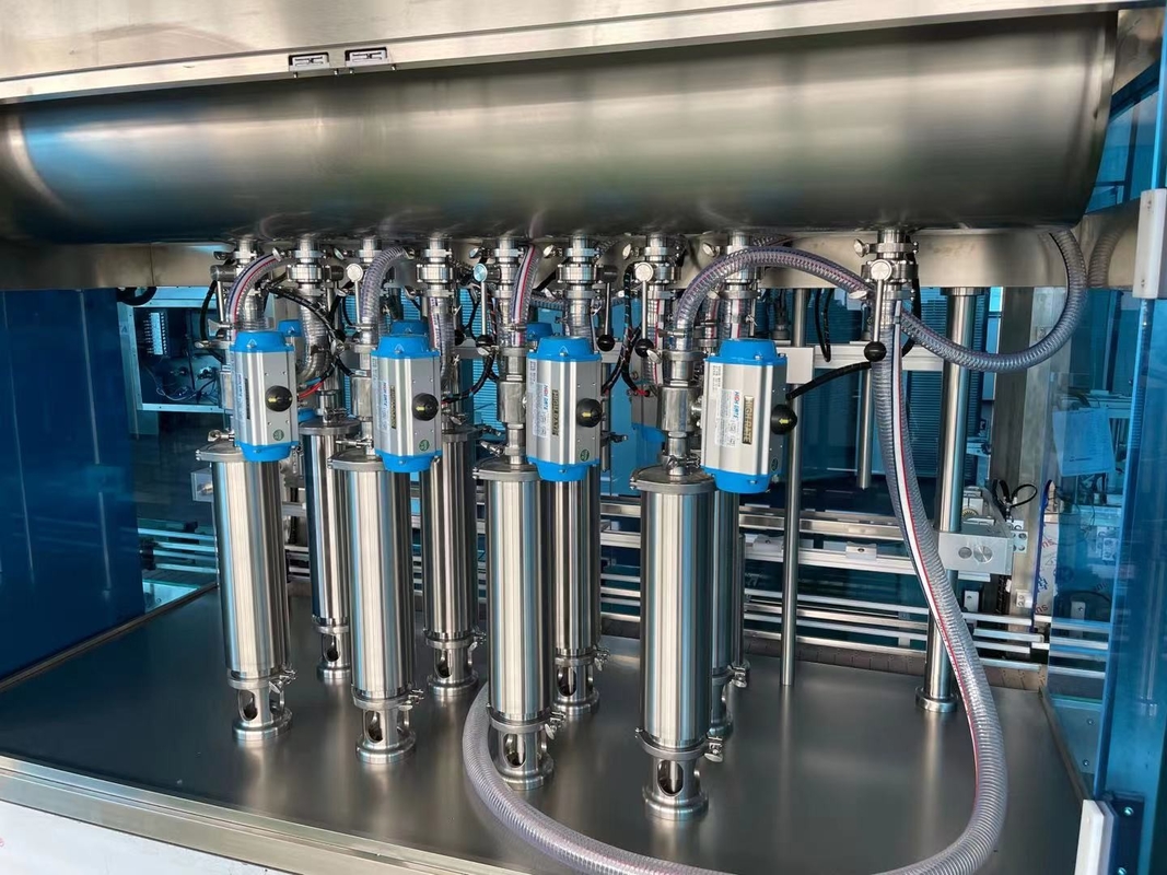 4-10 Filling Head Automatic Bottle Filling Machine 304/316 Stainless Steel Servo Driven