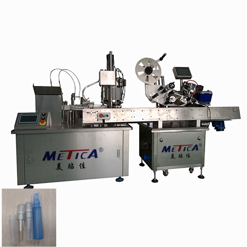Automatic 1-3ml Perfume Filling Machine with Capping and Labeling for Sample Bottles