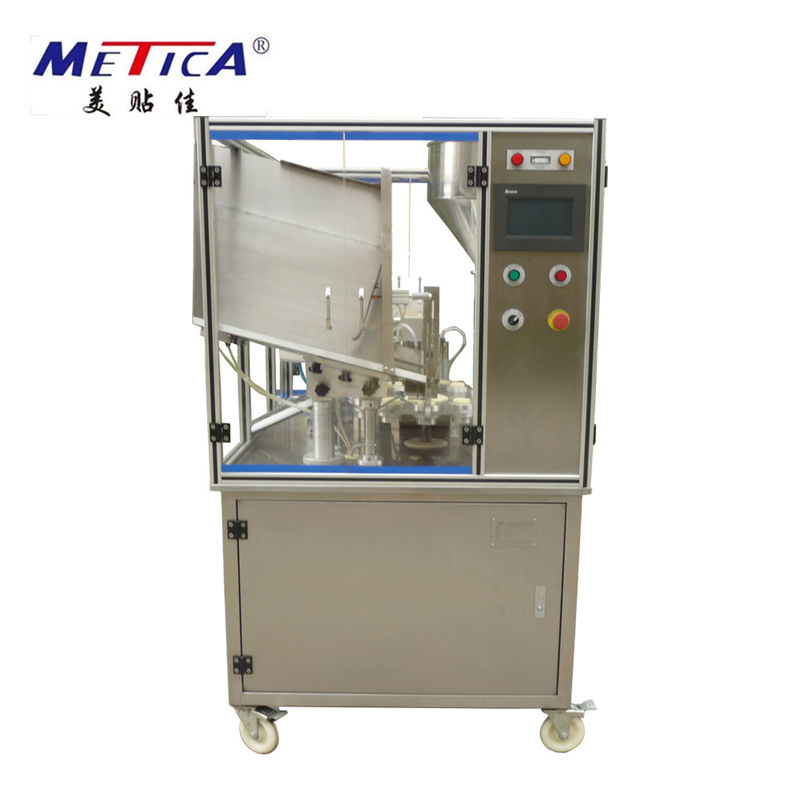 PLC Aluminum Tube Filling And Sealing Machine With 0.6MPa Air Supply