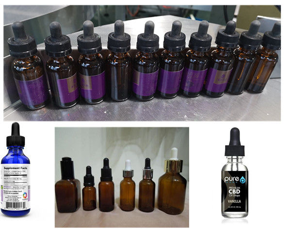 METICA CBD Oil Bottling And Labeling Machine 0.6-0.8Mpa Glass Bottle Filling Machine