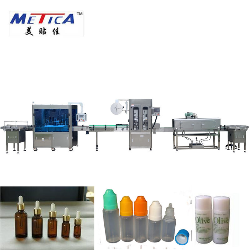 10-100ml Bottling Production Line Automatic Liquid Filling And Capping Machine