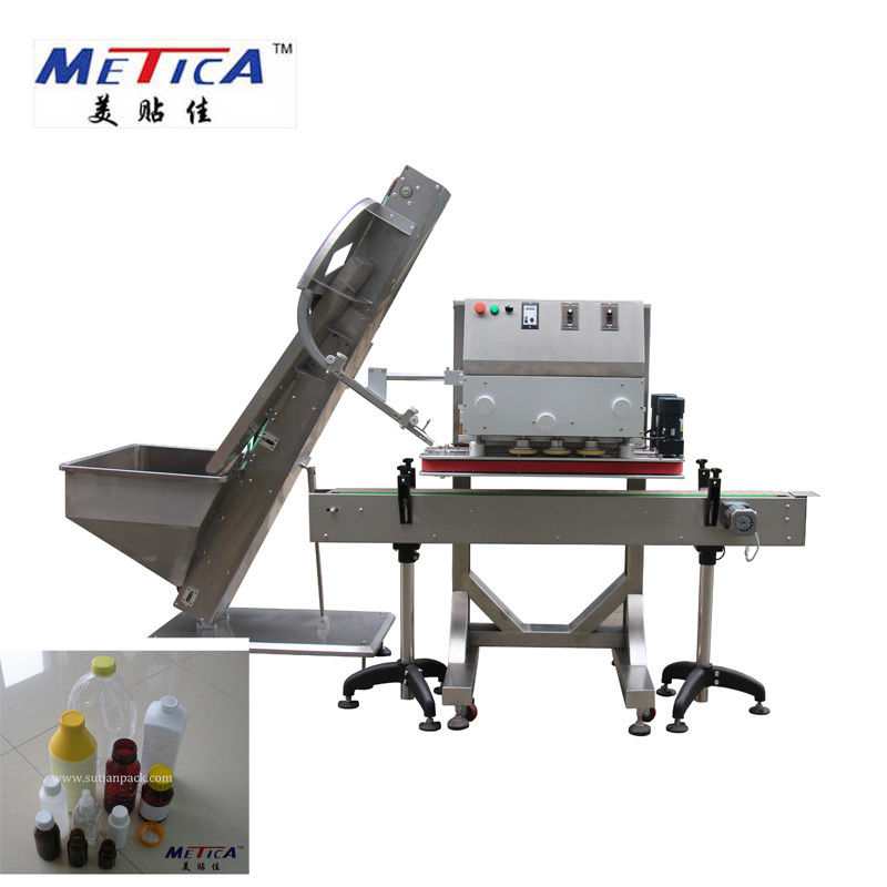 Auto Electric Bottle Capping Machine 2kw 1800BPH-9000BPH For Theft Proof Caps