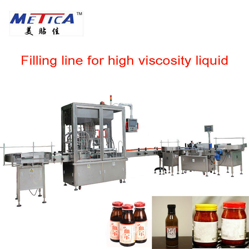 SS316 Pet Bottling Line Tomato Sauce Jam Filling Machine 9000mm Length
