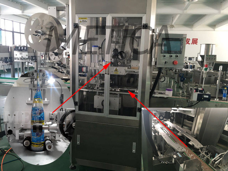 Automatic Bottle And Can Film Sleeve Shrink Labeling Machine With Steam Shrink Tunnel Bottle Labeling Machine