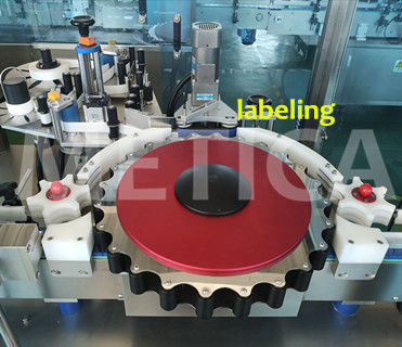 Automatic Rotary Type High Speed Sticker Round glass jar and plastic Bottle Labeling Machine