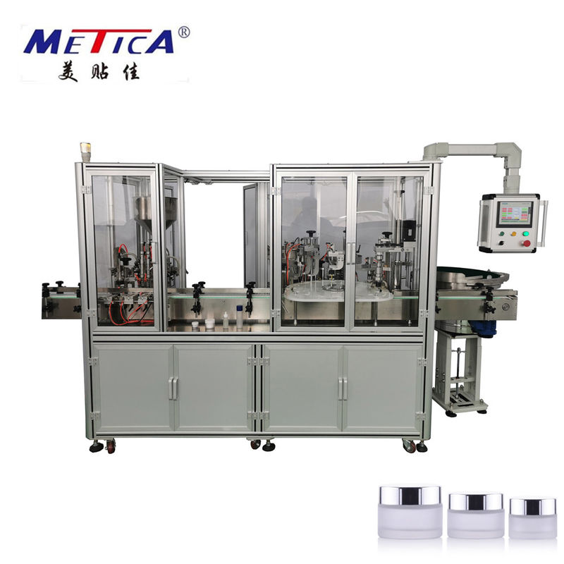 10-100ml Cream Filling And Capping Machine High Intellectualization For Cosmetics
