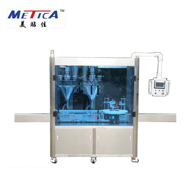 Sewer Cleaning Powder Filling And Capping Machine 0.8MPa Air Supply