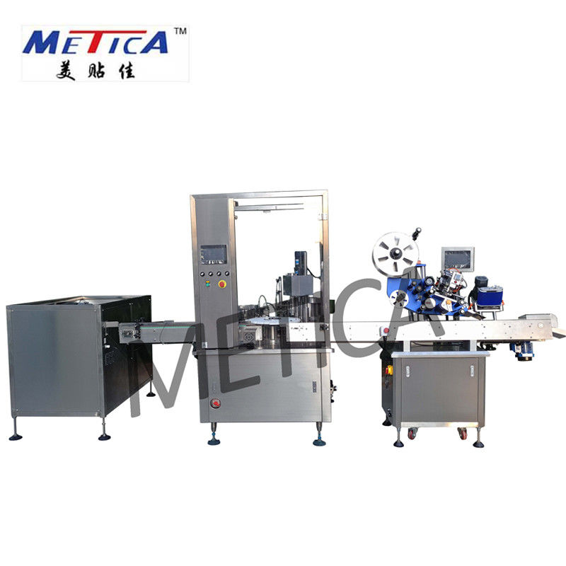 5KW Bottle Filling Capping And Labeling Machine For 5-30ml E-Cigarette