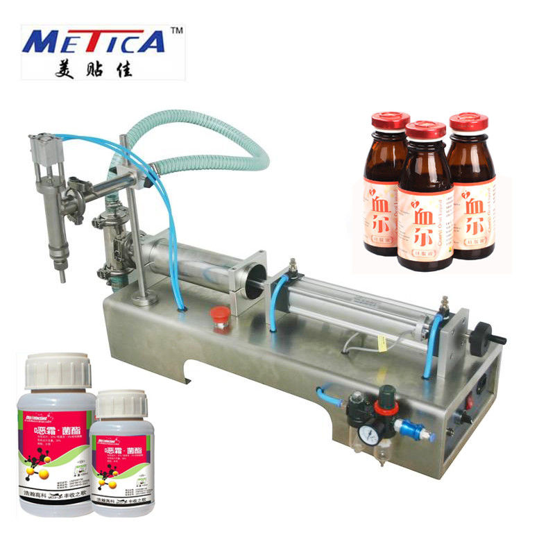 Pneumatic Type Semi Automatic Liquid Filling Machine 300BPH-800BPH