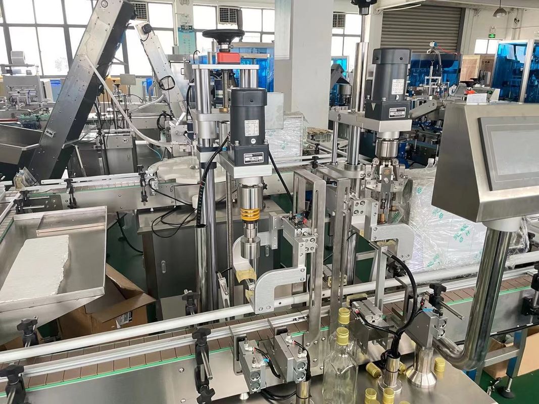 1000Bph-2000bph Automatic Bottle Capping Machine Customized Linear Type