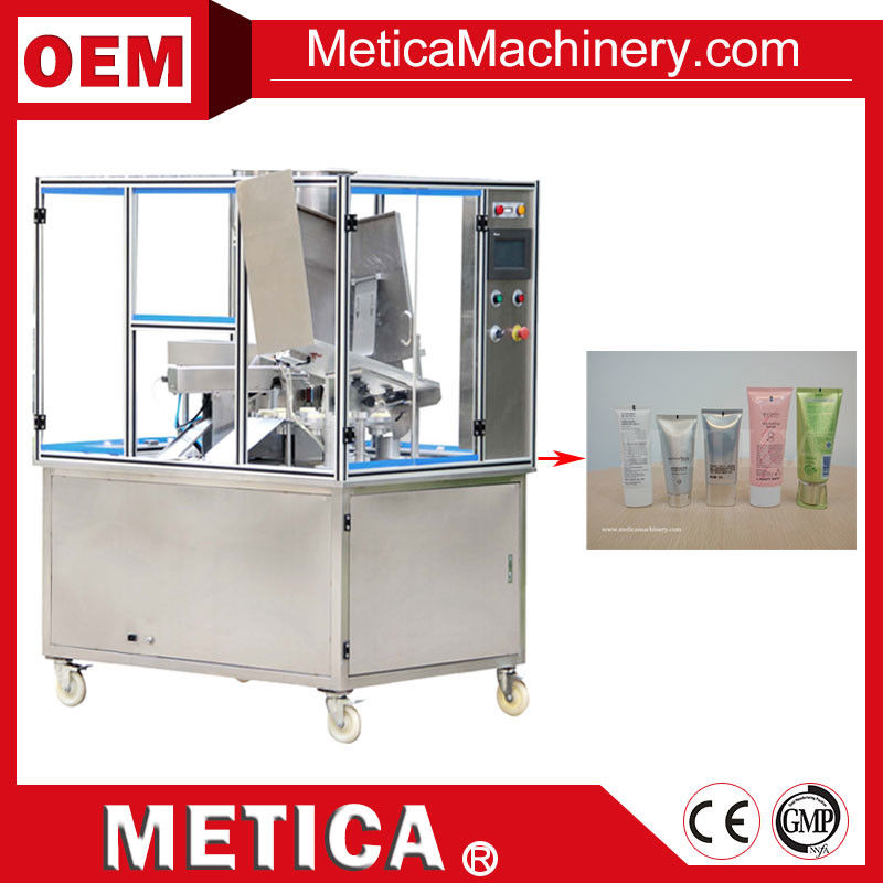 1500Bph Tube Filling And Sealing Machine 70ml Body Lotion Tube Sealer