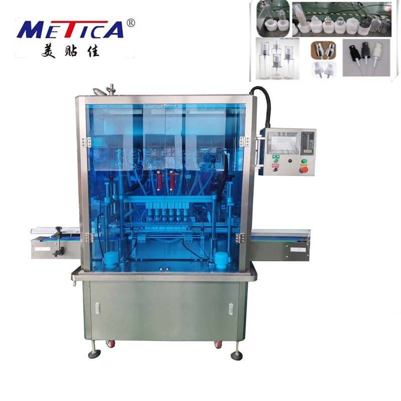 Perfume Bottle Vacuum Overflow Filling Machine 1500-2500BPH Multi-Nozzle Type