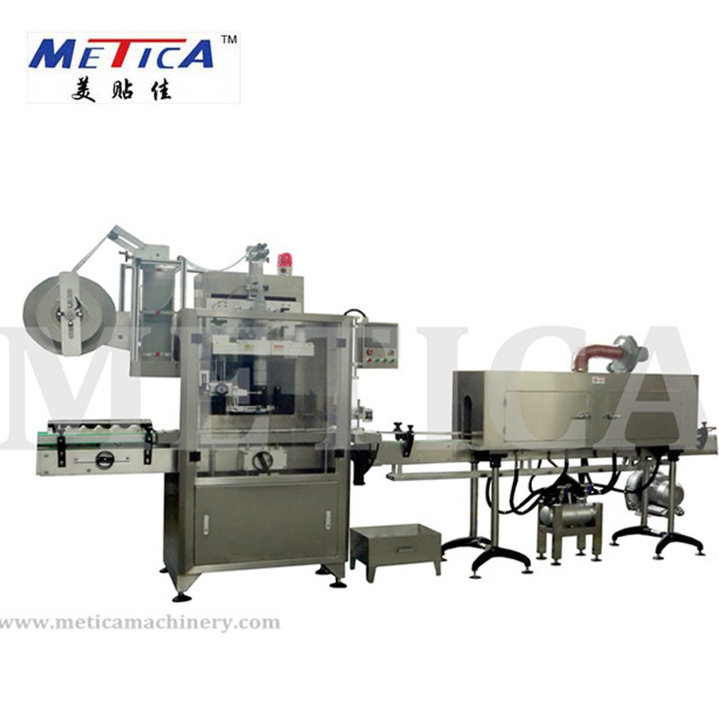 High Speed Juice Bottle Labeling Machine Automatic Shrink Sleeve Applicator Machine