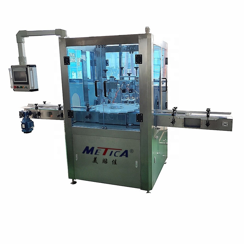 High Speed Rotary Type Bottle Capping Machine With Twin Heads