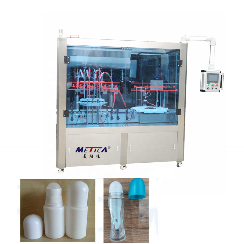 PLC Auto Monoblock Filling And Capping Machine Dropper Bottle Filling
