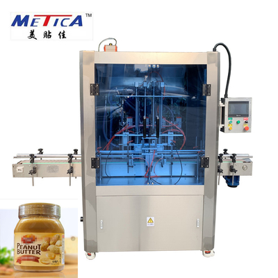 Automatic Bottle Filling Machine For Peanut Butter 1000bph - 1500bph