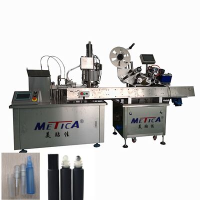 Auto 10-20ml Perfume Tube Filling Crimping Boxing Machine