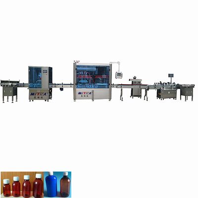 Auto 50-500ml syrup and oral liquid  filling capping labeling machine