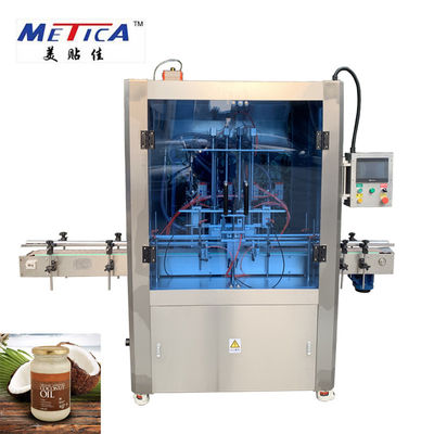 Coconut Oil Glass Jar Filling Machine 220V 1000bph-1500bph